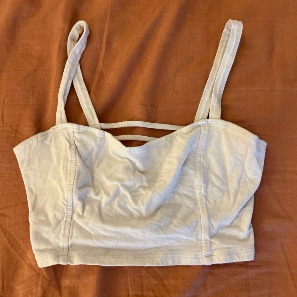 Garage Cage Back Crop Tank Top